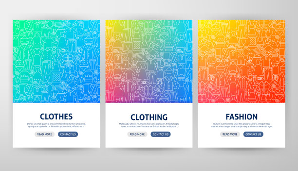 服装传单的概念图片下载