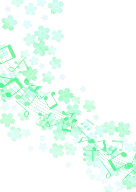 绿色乐谱架图片下载