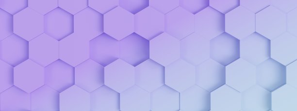 六边形背景几何软彩色。3 d渲染。图片下载