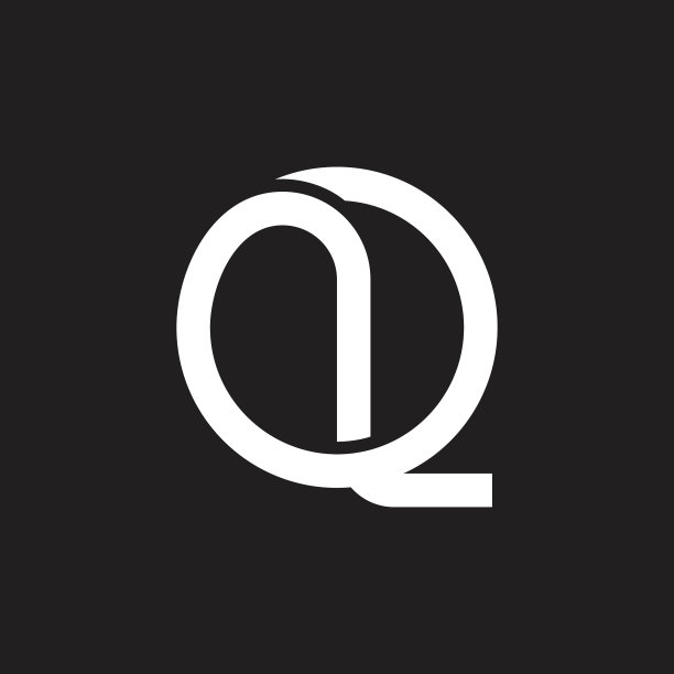 字母Q圆形几何线条标志图片下载