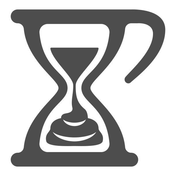 融化的巧克力沙漏固体图标图片下载