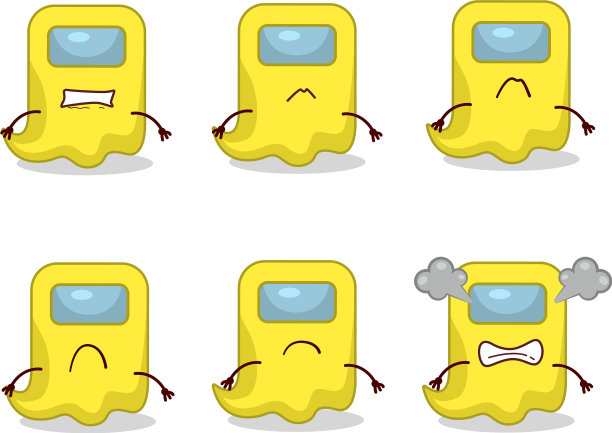 鬼在我们中间黄色的卡通人物图片下载