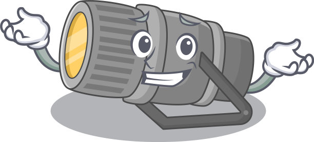 笑脸水下电筒吉祥物图片下载