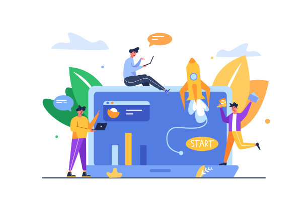 一个用笔记本电脑做项目的团队成员图片下载