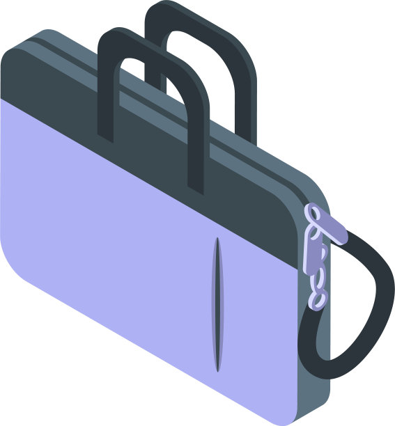 笔记本电脑现代包图标等距风格图片下载