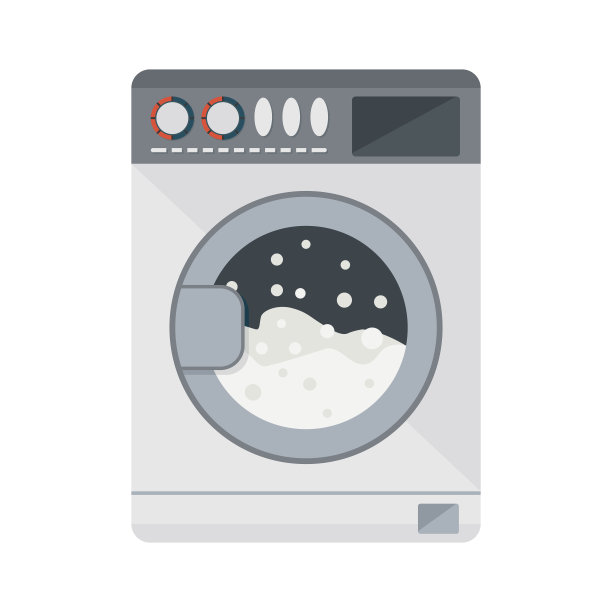 垫圈。自动电子洗涤装置，用于洗涤纺织品。洗衣服务。图片下载