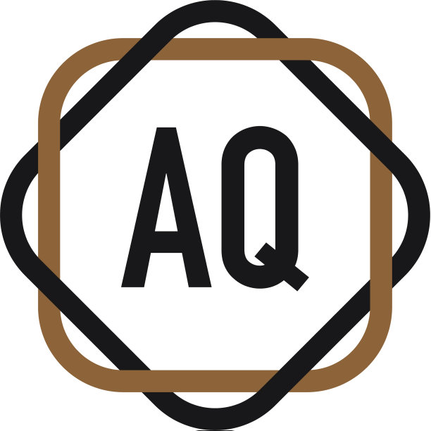 首字母aq优雅标志设计模板图片下载