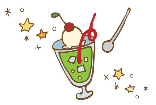 传统插画奶油苏打图片下载