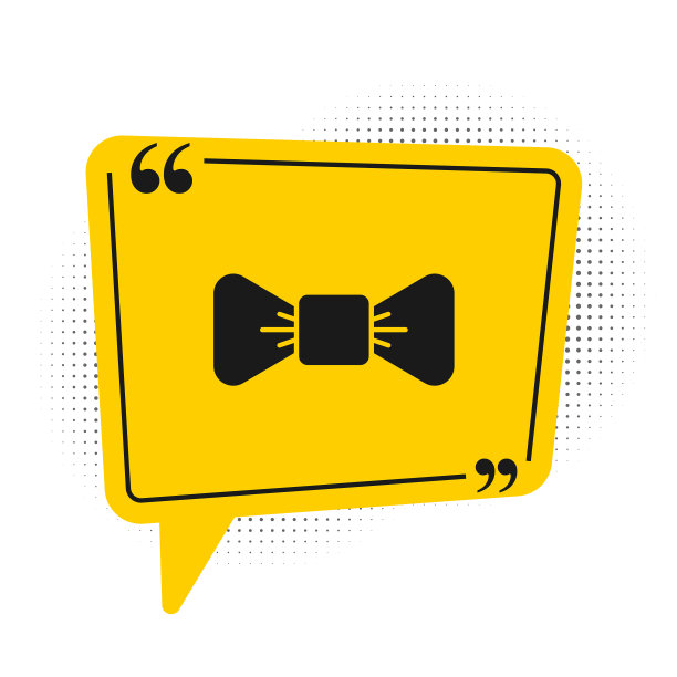 黑色蝴蝶结图标孤立的白色背景图片下载