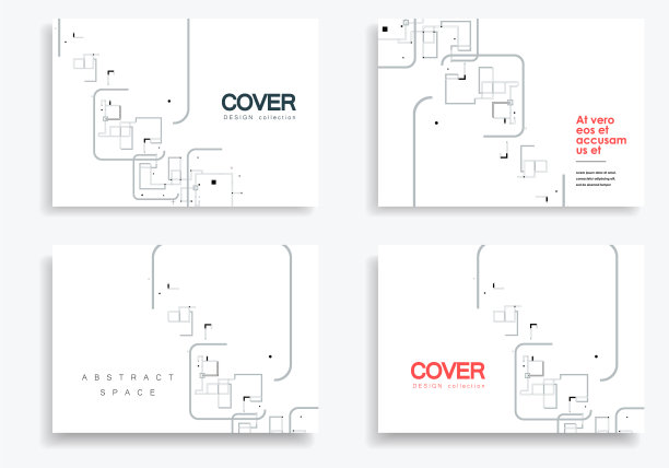 几何形状的宣传册模板抽象图片下载