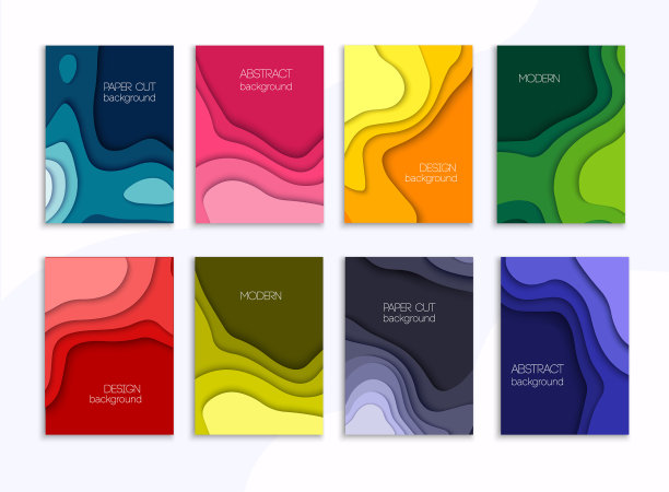 设置8背景与彩色剪纸图片下载