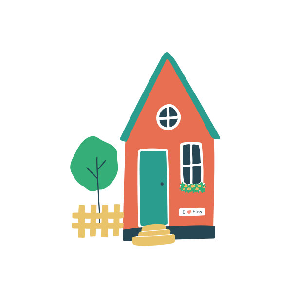 可爱的小斯堪的纳维亚房子图片下载