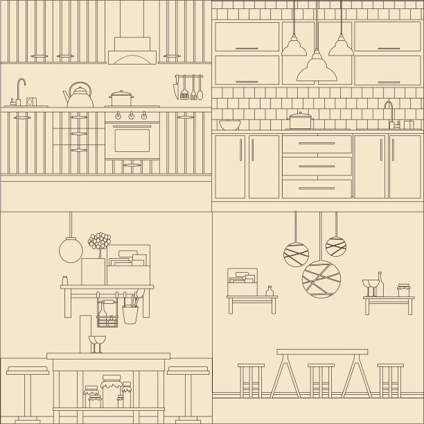 设置厨房室内设计现代风格图片下载