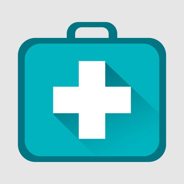 医疗保健符号图标的方框形状与图片下载