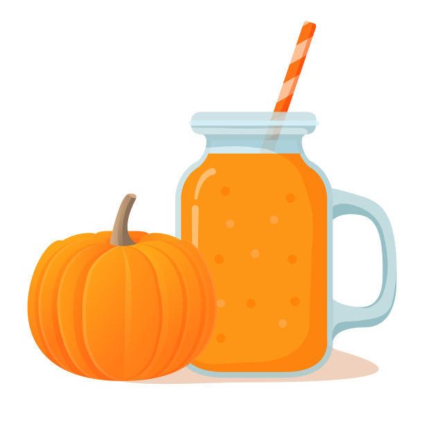 装上新鲜的南瓜汁蔬菜图片下载