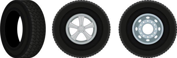轮胎或轮胎作为环形的组成轮圈图片下载