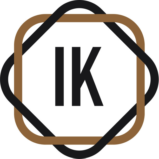 首字母ik优雅标志设计模板图片下载