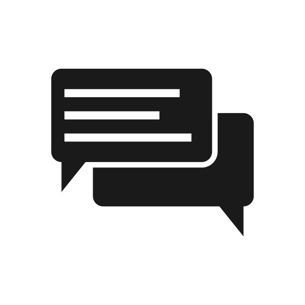 聊天图标孤立的白色背景图片下载