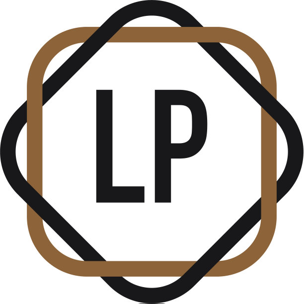 首字母lp典雅标志设计模板图片下载