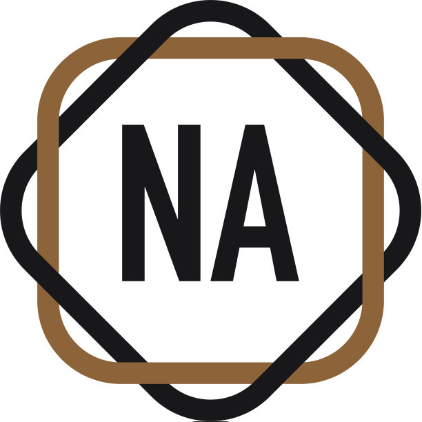 字母NA优雅Logo设计模板图片下载