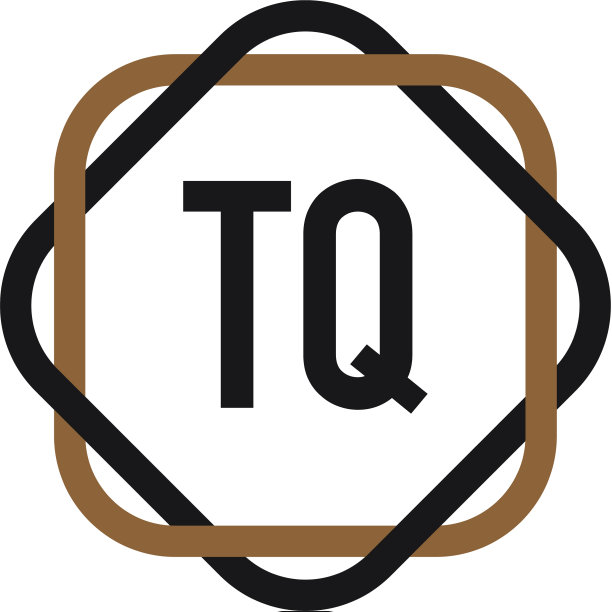首字母tq优雅标志设计模板图片下载