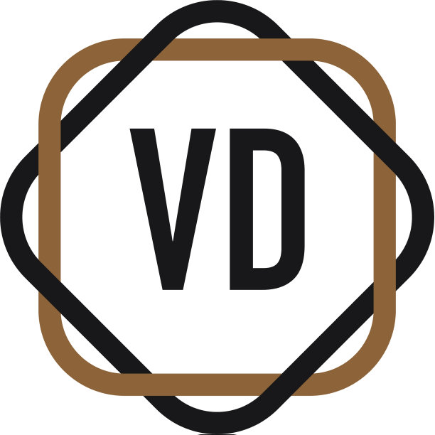 首字母vd典雅标志设计模板图片下载