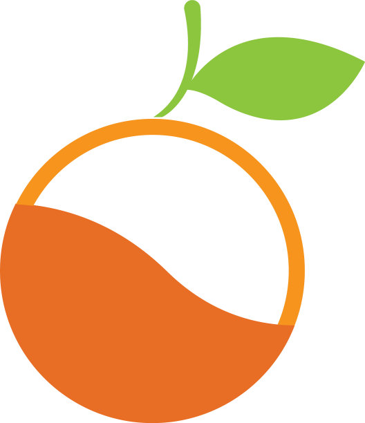 橙色标志设计图片下载