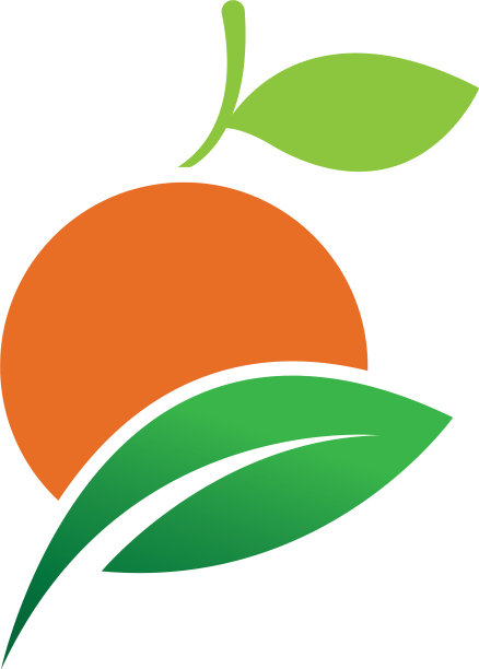 橙色标志设计图片下载