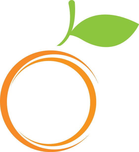 橙色标志设计图片下载