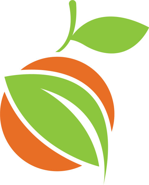 橙色标志设计图片下载