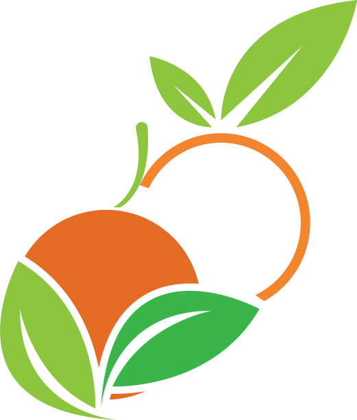 橙色标志设计图片下载