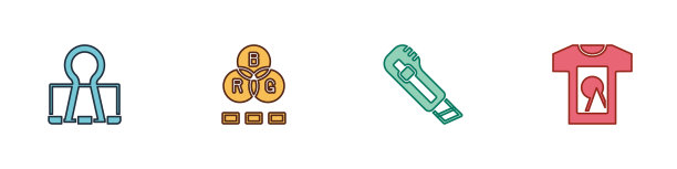 设置活页夹夹RGB混色文具图片下载