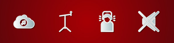 设置音乐流媒体服务麦克风与支架图片下载