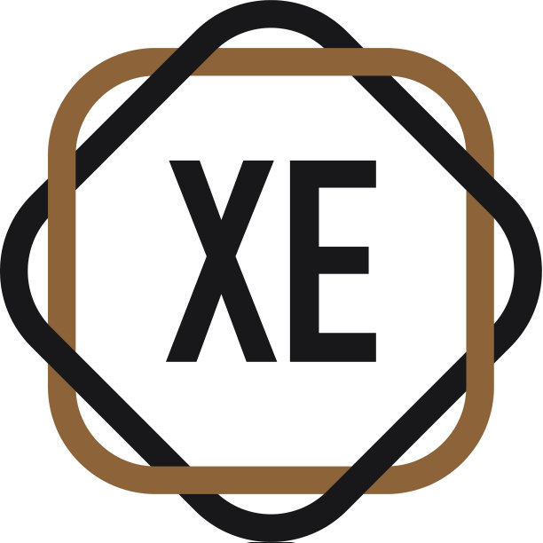 首字母xe优雅标志设计模板图片下载