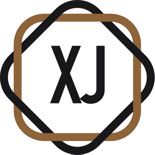 首字母xj优雅标志设计模板图片下载