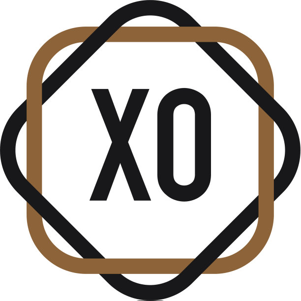 首字母xo优雅标志设计模板图片下载