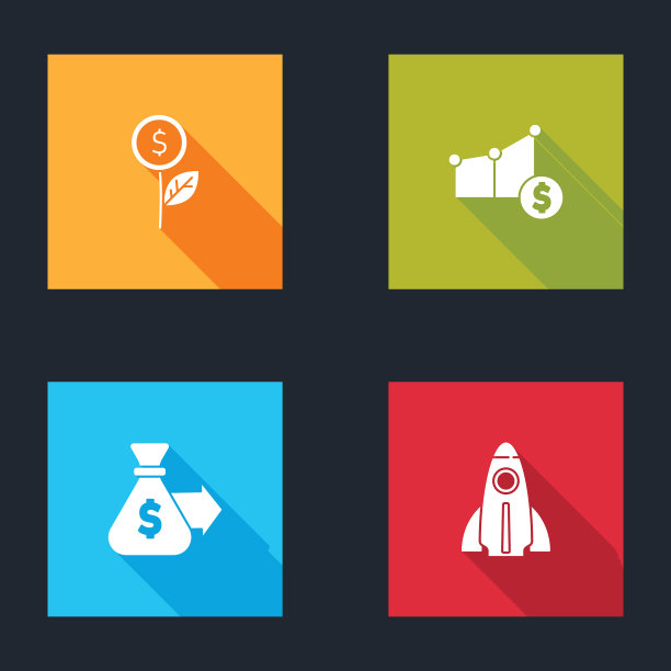 设置美元植物饼图和美元钱袋图片下载