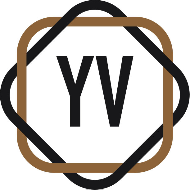 字母YV优雅标志设计模板图片下载