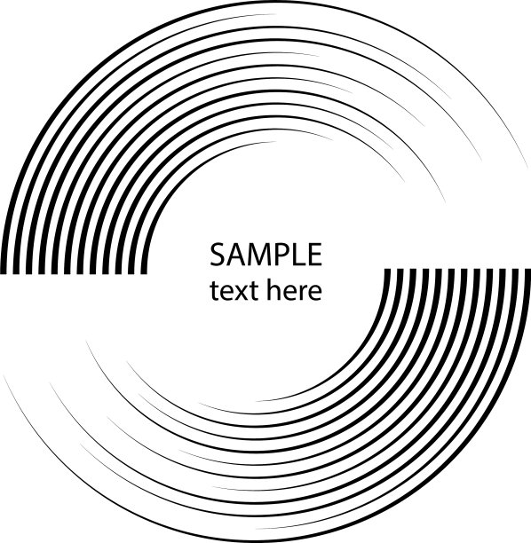 黑色的径向弯曲速度线图片下载