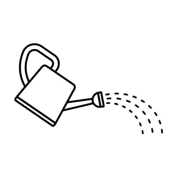 洒水壶上的图标图片下载