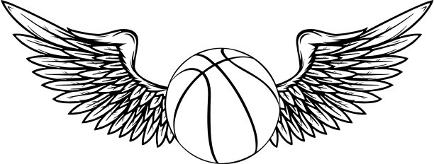 篮球孤立在一个白色的背景图片下载