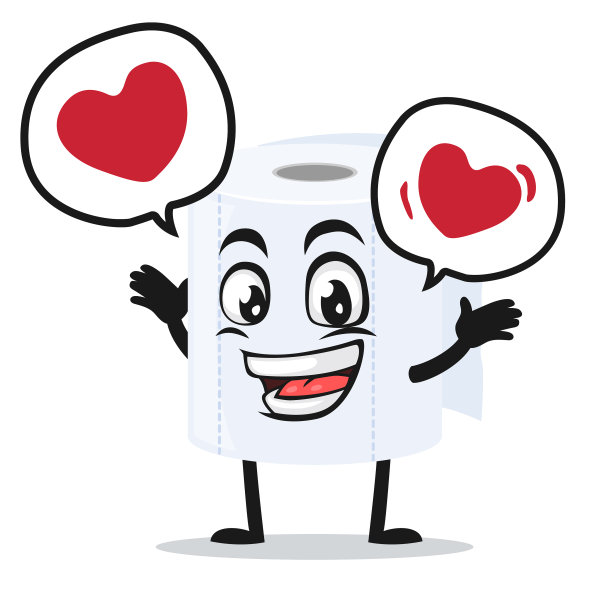 卷卫生纸吉祥物或角色图片下载