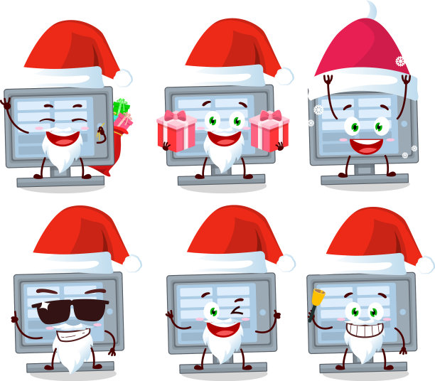 圣诞老人表情符号在我们中间监视着图片下载