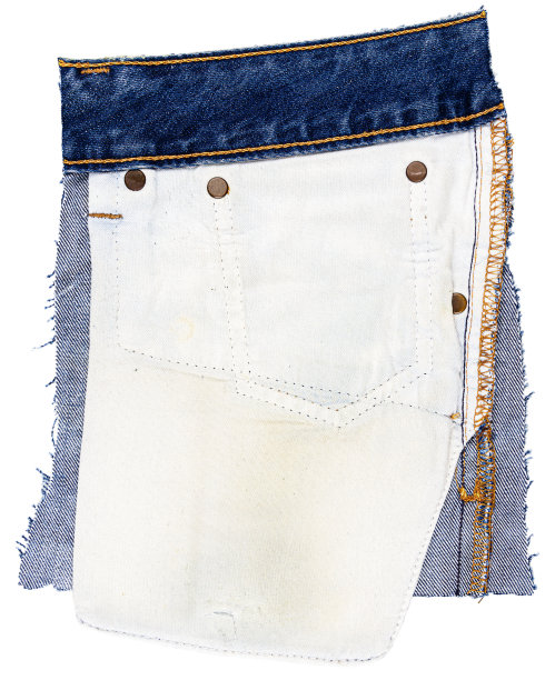 一块蓝色的牛仔裤布料图片下载