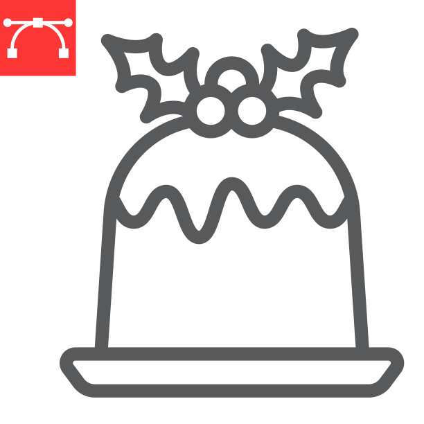 圣诞布丁系列图标圣诞快乐图片下载