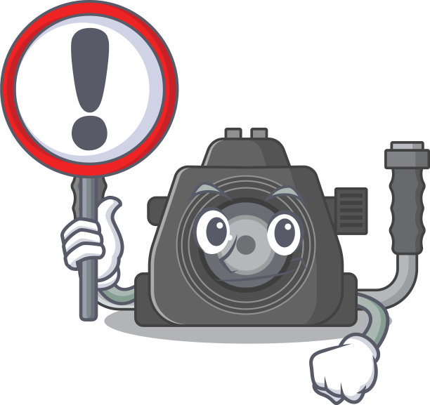 欢快的卡通风格水下照相机图片下载