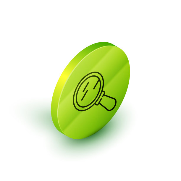 等距线放大镜图标隔离图片下载