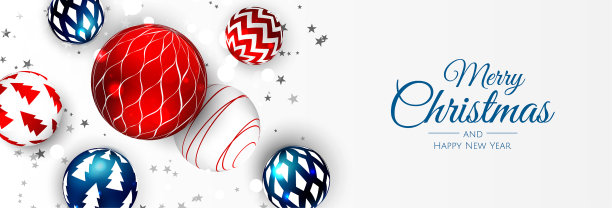 圣诞快乐的背景与圣诞元素图片下载