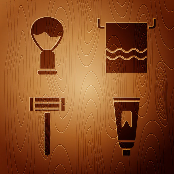 套管牙膏剃须刷剃须图片下载