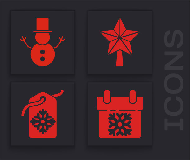 设定日历圣诞雪人圣诞明星图片下载